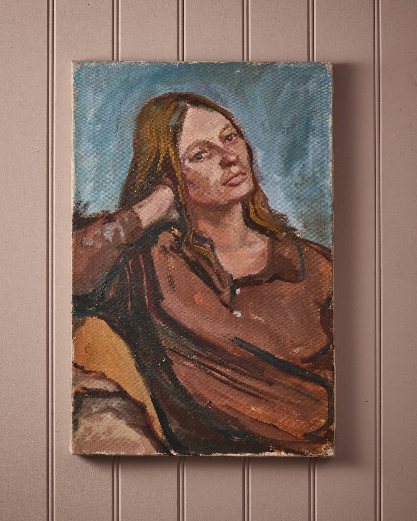 Self Portrait - Oil Painting - Pauline Salmon (1927- 2022)