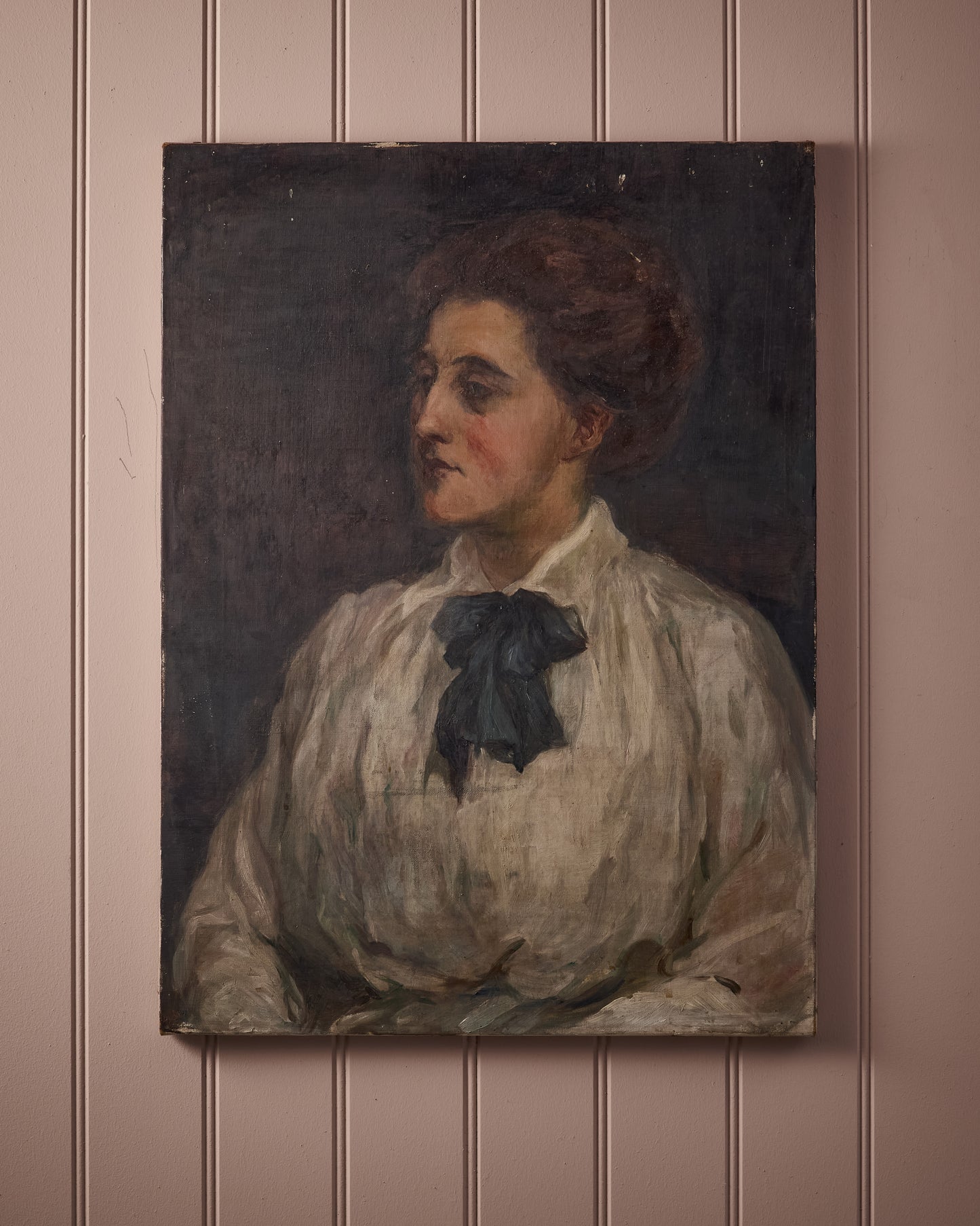 Early 20th Century Self Portrait - Oil on Canvas