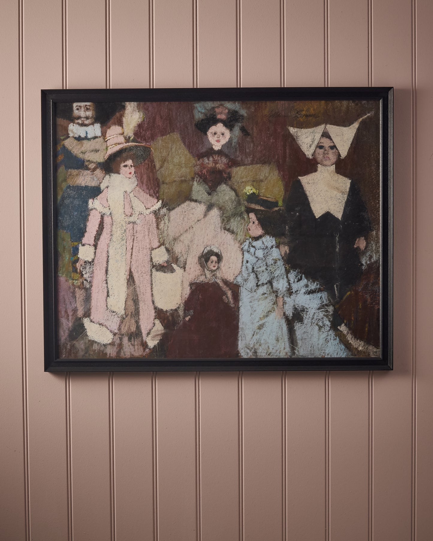 William Showell (1903 - 1984) - Pastel Painting of Dolls