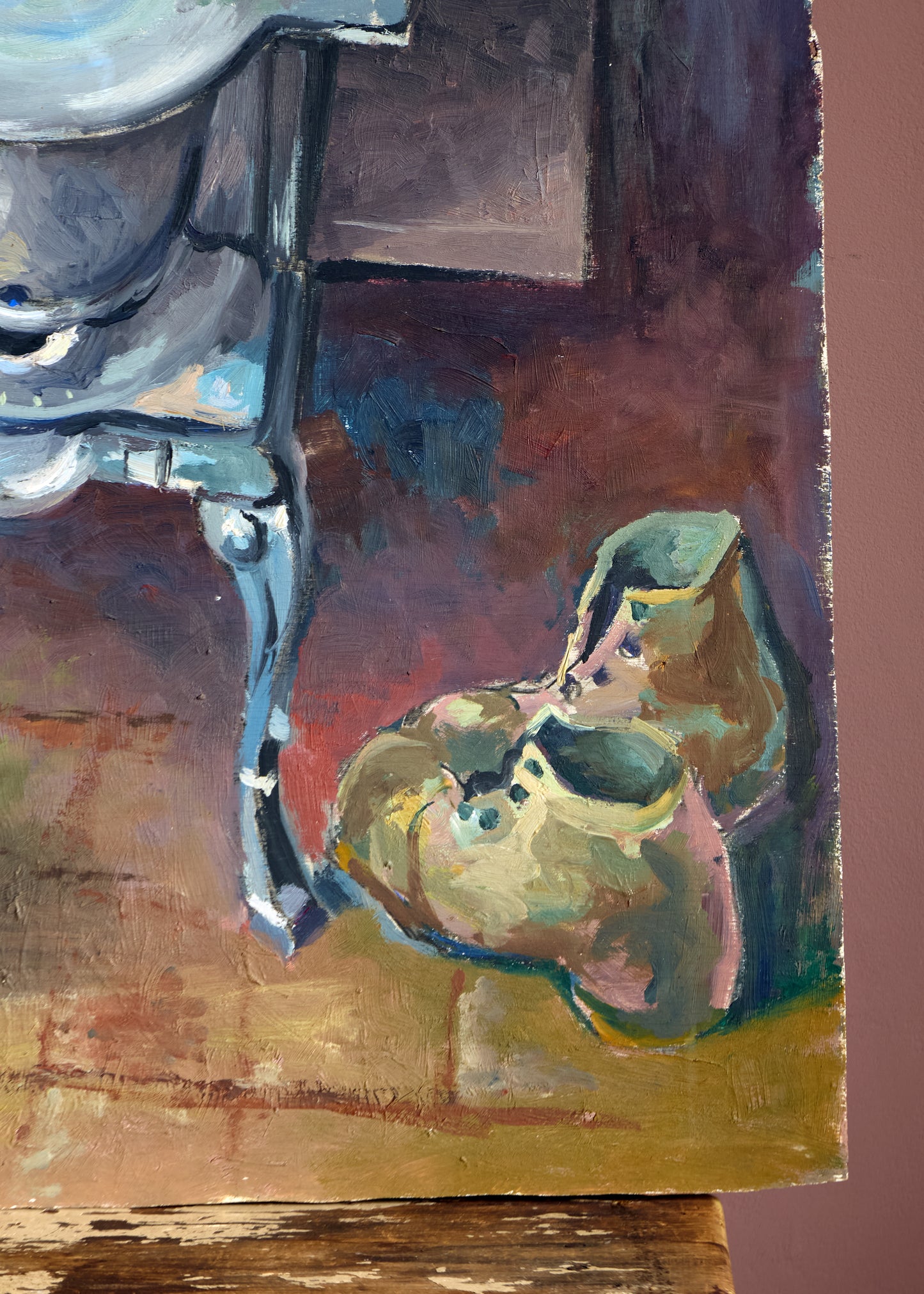 French Still Life Oil Painting - 1952 - Signed