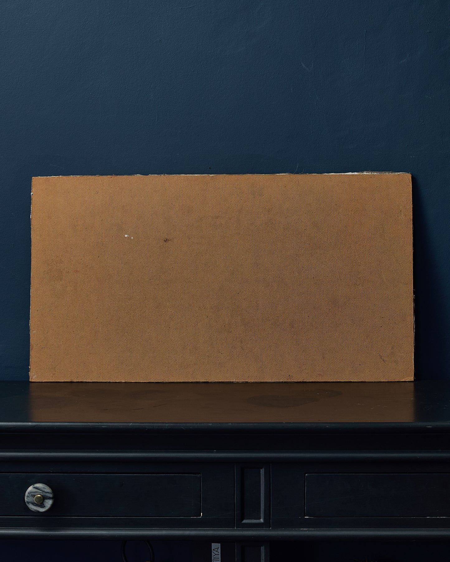 Autumnal Village Road Scene, Canvas on Board