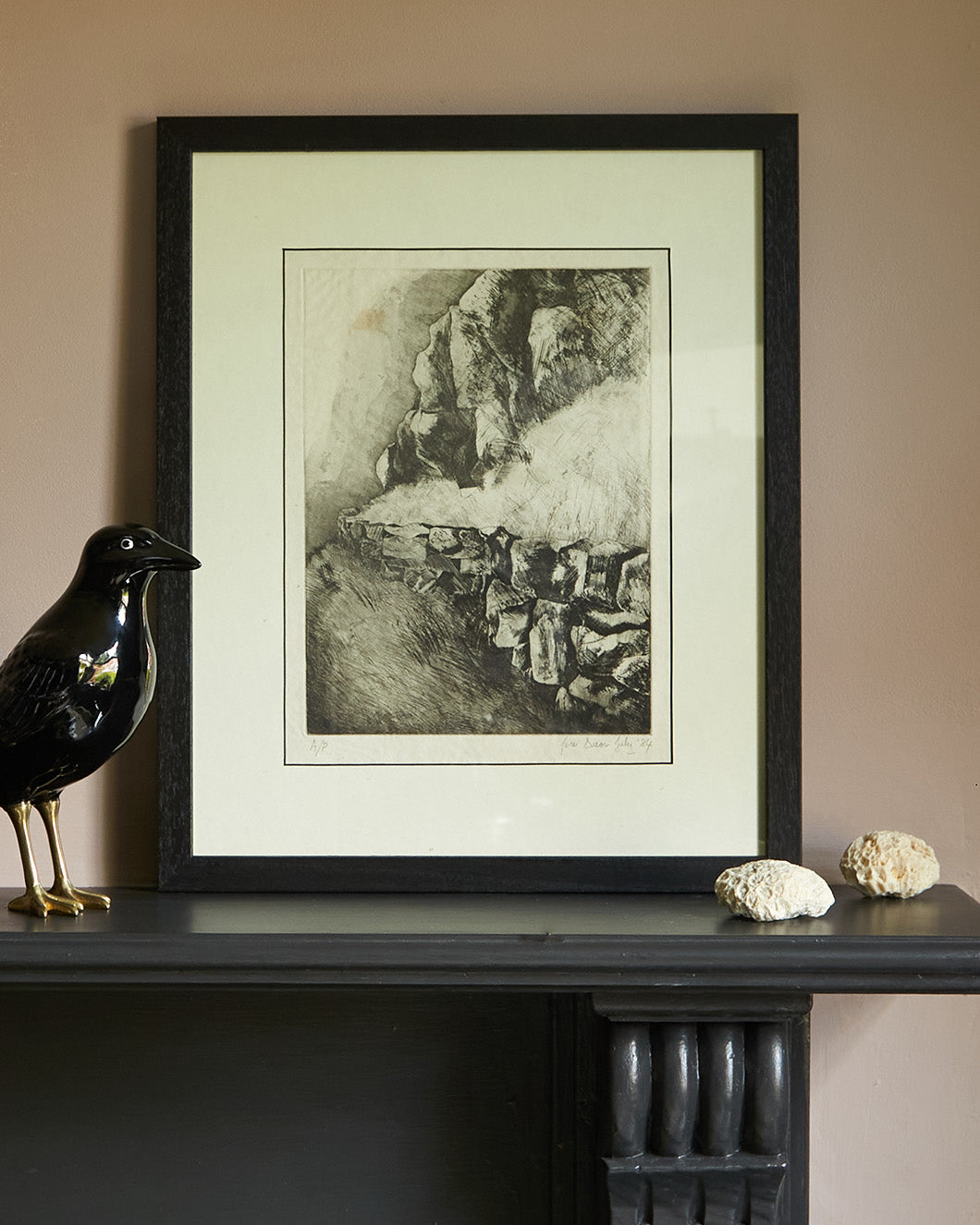 Rock Etching - Signed Jane Diton 1984
