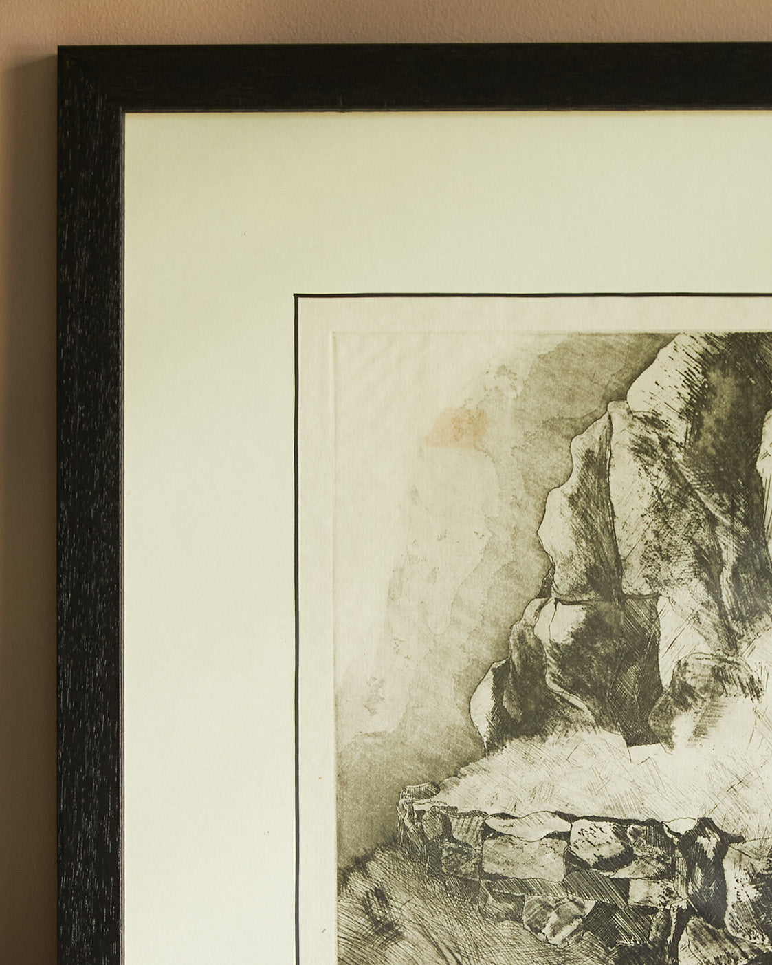 Rock Etching - Signed Jane Diton 1984