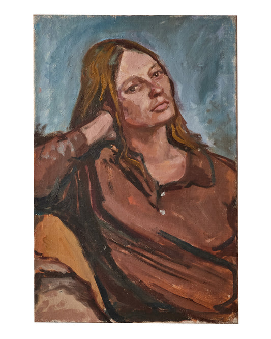 Self Portrait - Oil Painting - Pauline Salmon (1927- 2022)