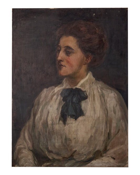 Early 20th Century Self Portrait - Oil on Canvas