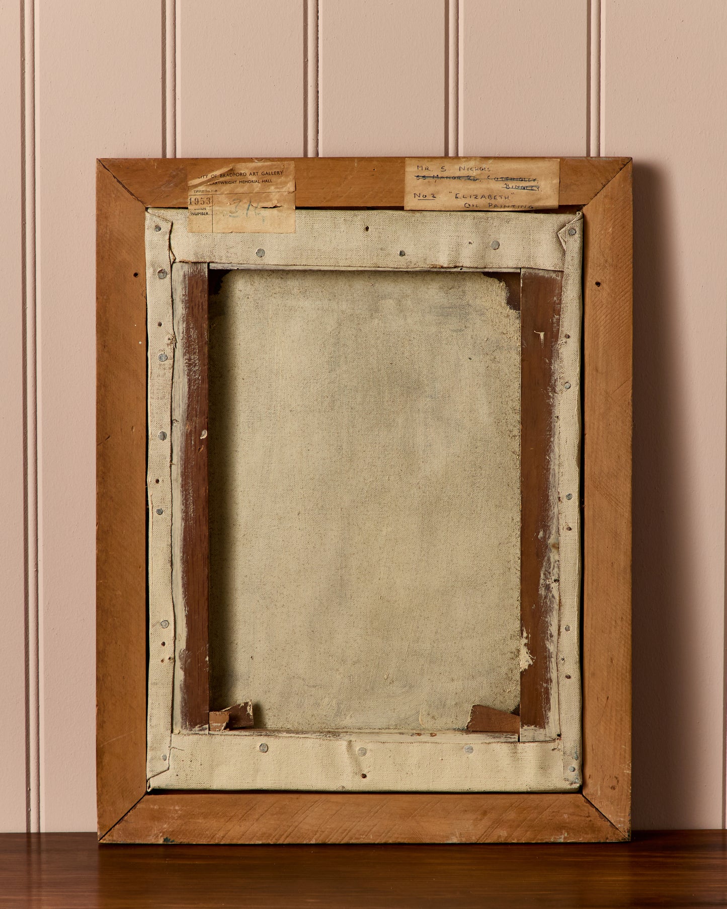 Mid Century Oil Portrait Painting - 'Elizabeth' - Signed S Nichols