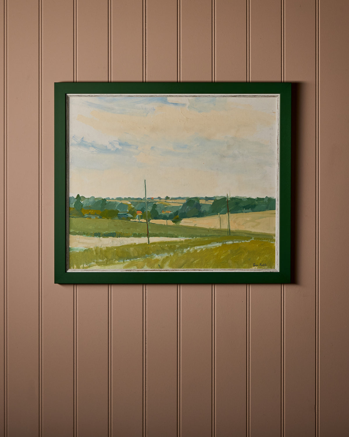Landscape Oil on Board II - Signed Tom Robb (b.1933)