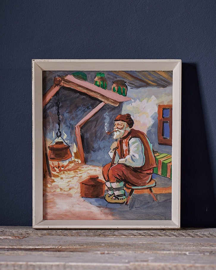 Swedish Folk Scene - Watercolour