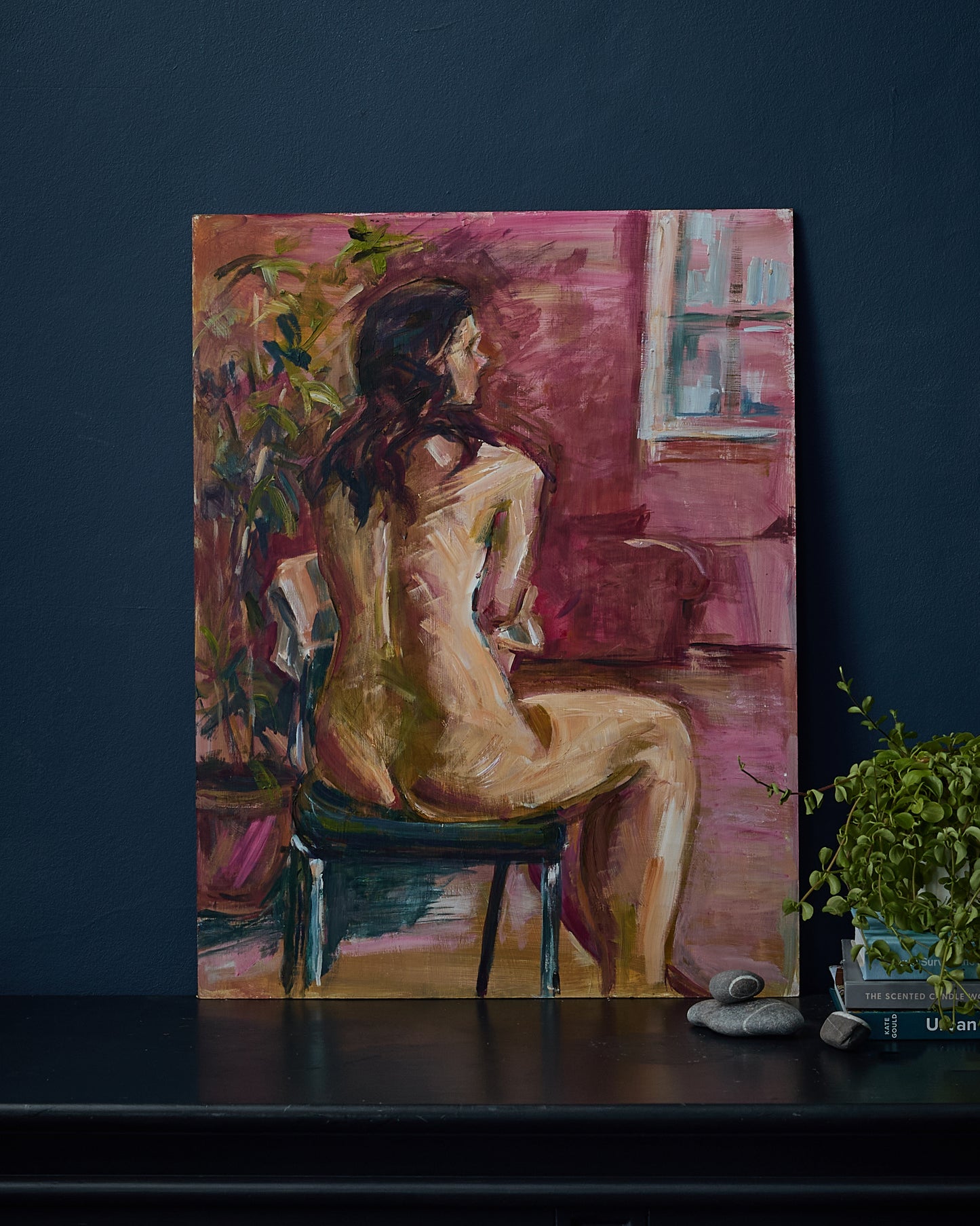 Nude Study, Oil Painting on Board