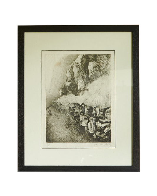 Rock Etching - Signed Jane Diton 1984