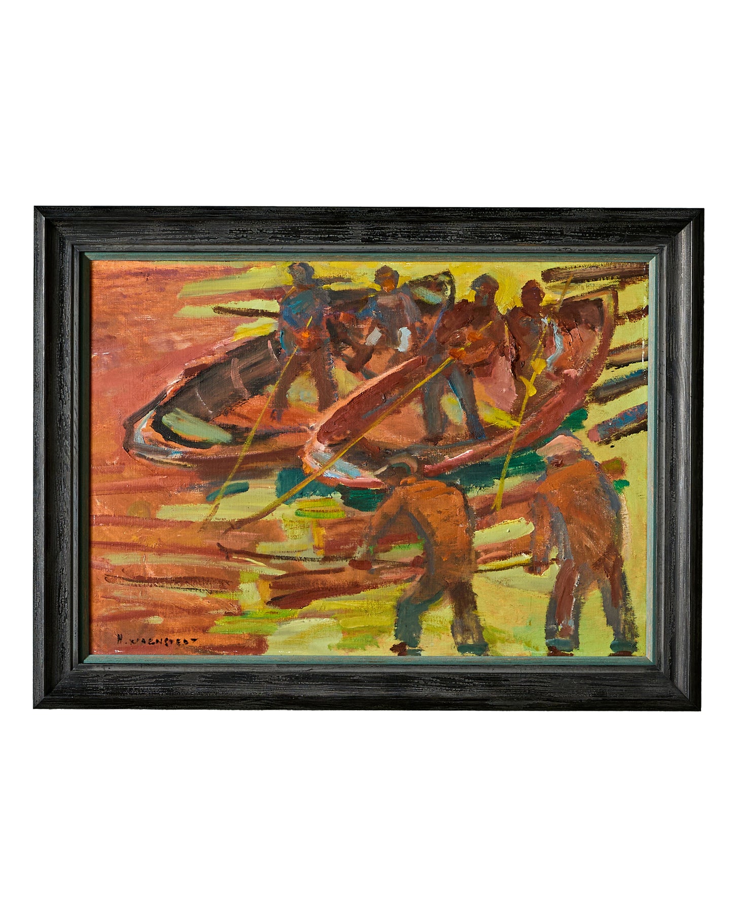 Modern Swedish Oil Painting on Board - Signed Hannes Wagnstedt