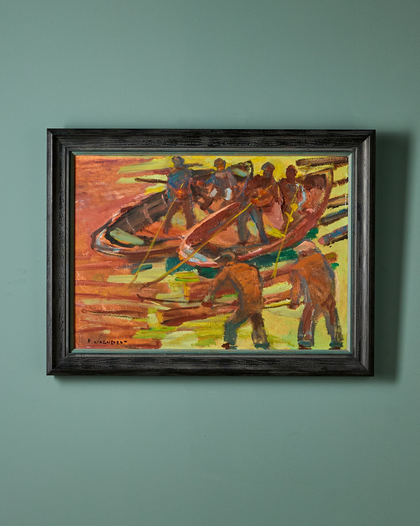 Modern Swedish Oil Painting on Board - Signed Hannes Wagnstedt