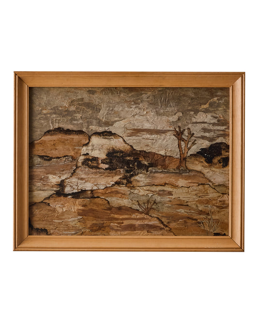 Layered Wood  Desert Landscape II