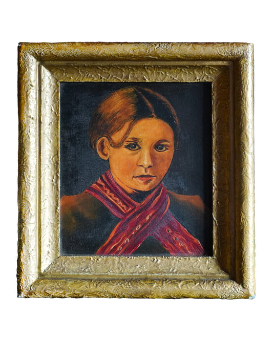 Soviet Girl Painting 1943